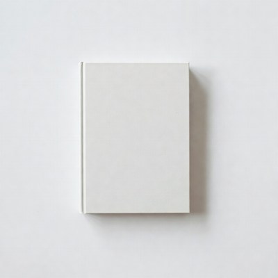 Blank White Book Cover