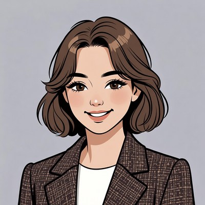 Smiling Asian woman in blazer