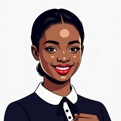 Smiling African-American woman portrait