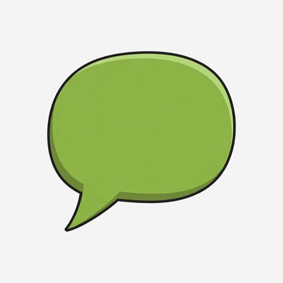 Green Speech Bubble Clipart