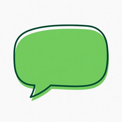 Green Speech Bubble Illustration