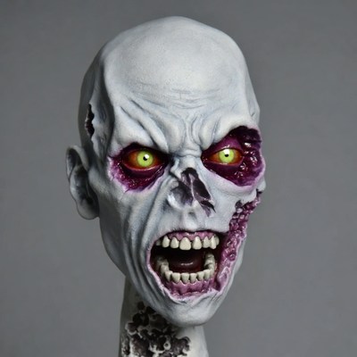 Gruesome Zombie Head Screaming