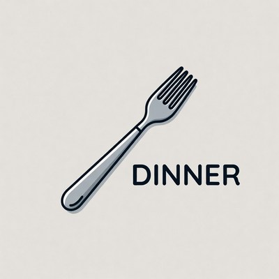 Dinner Fork Illustration