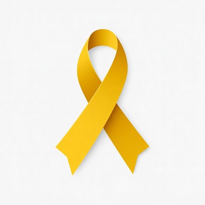 Yellow Awareness Ribbon