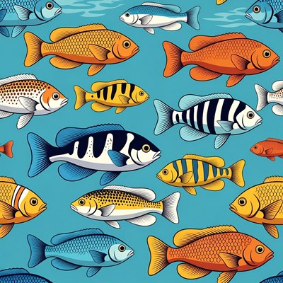Colorful Tropical Fish Illustration