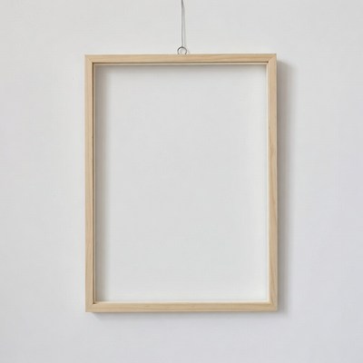 Empty Wooden Picture Frame