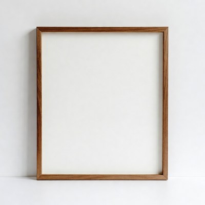 Wooden Framed Blank White Picture Frame