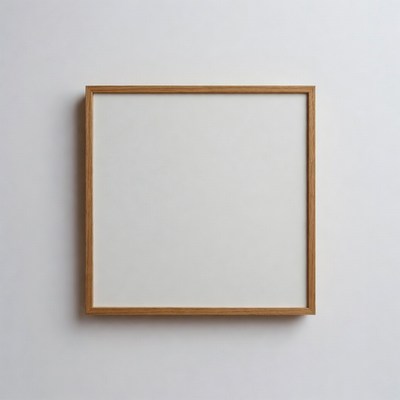 Empty White Picture Frame
