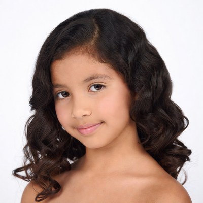 Young Latino girl smiling portrait