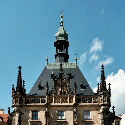 Gothic Tower on Historic Building