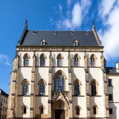 Gothic Building with Pointed Arches