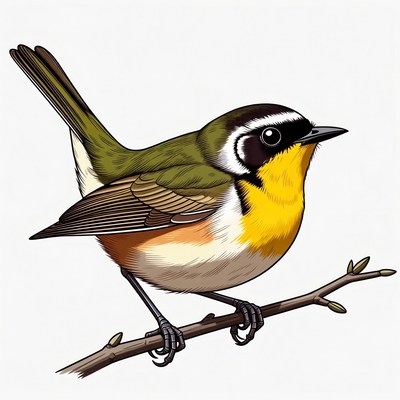 Black-capped Chickadee perched on branch