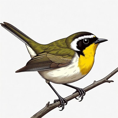 Black-capped Chickadee perched on branch