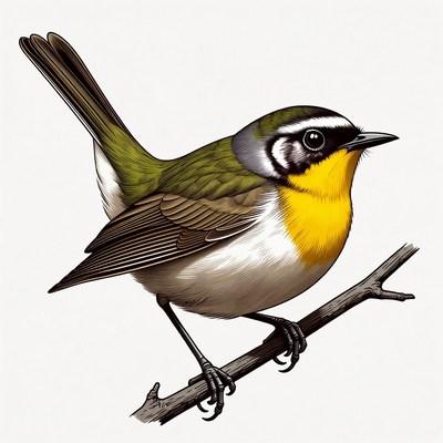 Black-capped Chickadee perched on branch