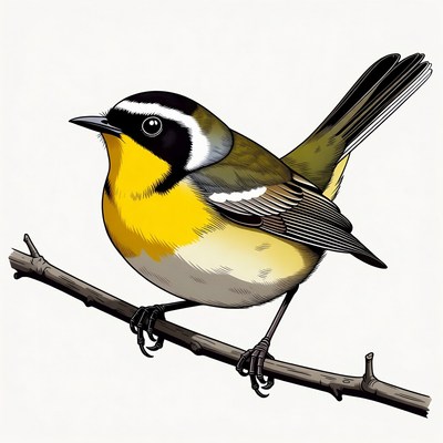 Yellow-breasted Chat perched on branch