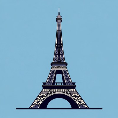 Eiffel Tower illustration