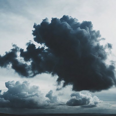 Dark Storm Clouds in Sky