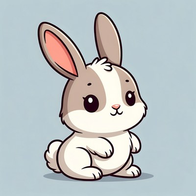 Cute cartoon bunny illustration