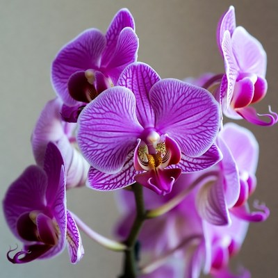 Purple Phalaenopsis Orchid Bloom