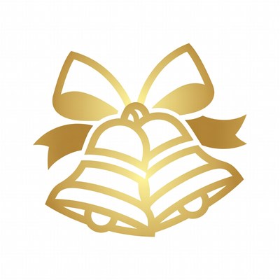 Golden Bells with Bow