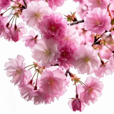 Pink Cherry Blossom Branches