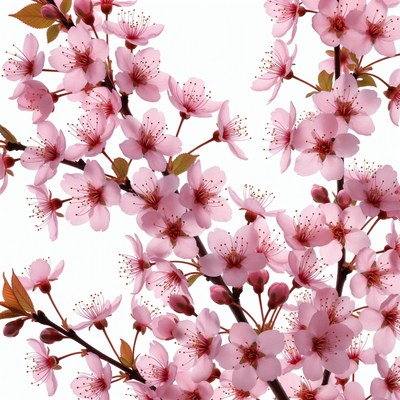 Pink Cherry Blossom Branches