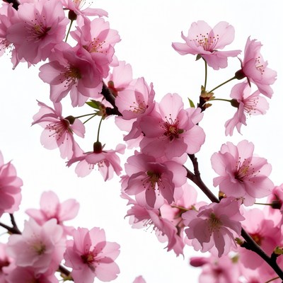 Pink Cherry Blossom Branches
