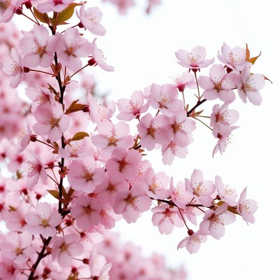 Pink Cherry Blossom Branches