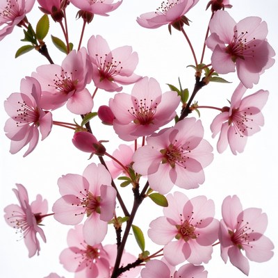 Pink Cherry Blossom Branches