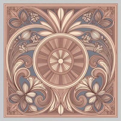Ornate Floral Vector Mandala Design