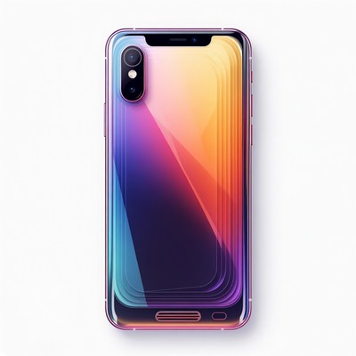 Gradient Colorful Smartphone Illustration