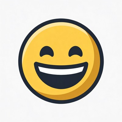 Smiling Yellow Emoticon Face