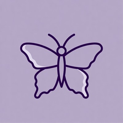 Purple butterfly illustration