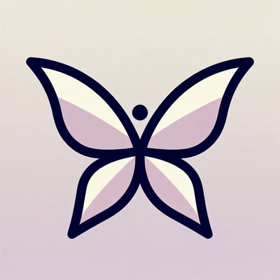 Purple butterfly illustration