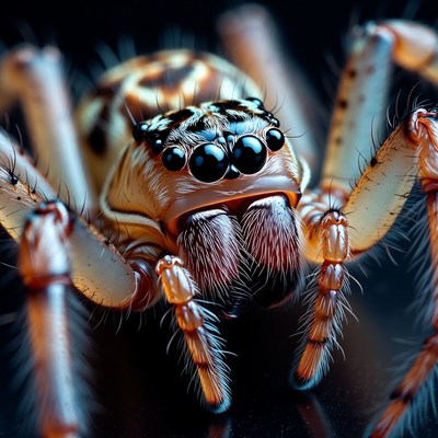 Close-up jumping spider