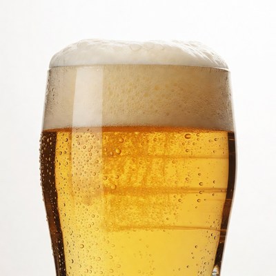 Beer Glass with Foam