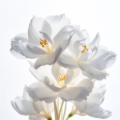 White Clivia Flowers Bouquet