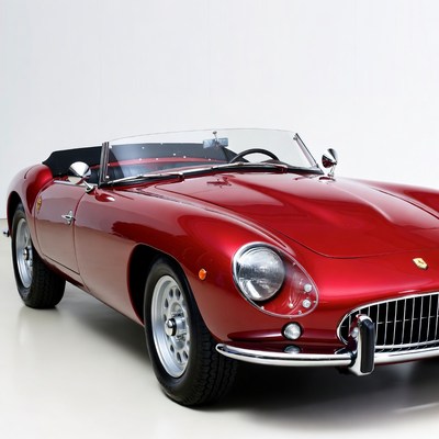 Red Ferrari 250 GT California Spyder