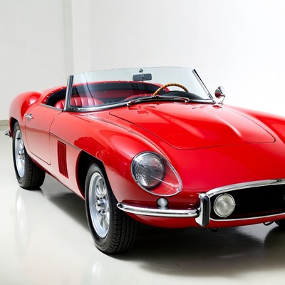 Red Convertible Sports Car