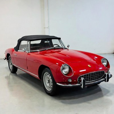 Red Ferrari 250 GT California Convertible