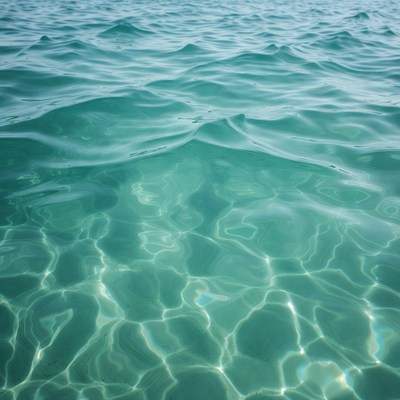 Clear turquoise ocean waves