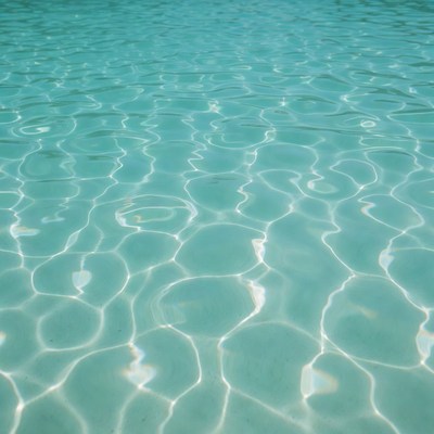 Turquoise Pool Water Ripples