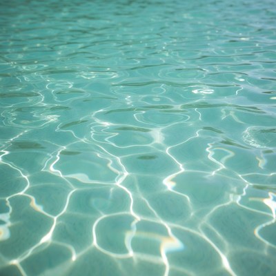 Turquoise Ocean Water Ripples