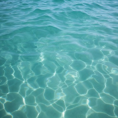 Turquoise Ocean Waves Close-Up