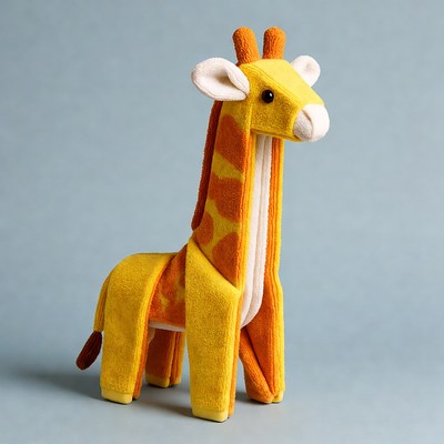 Yellow plush giraffe toy
