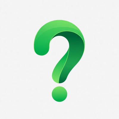 Green 3D Question Mark