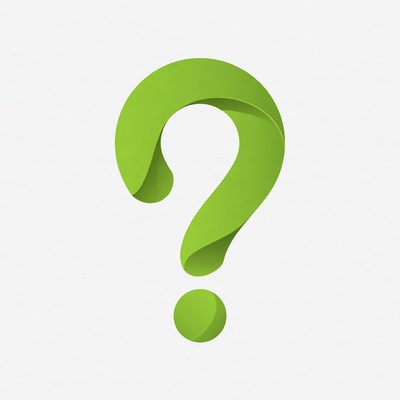 Green 3D Question Mark Icon