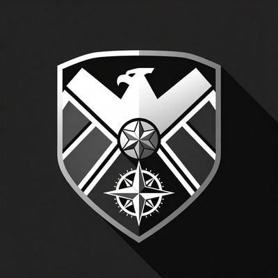 S.H.I.E.L.D. Shield Logo with Eagle