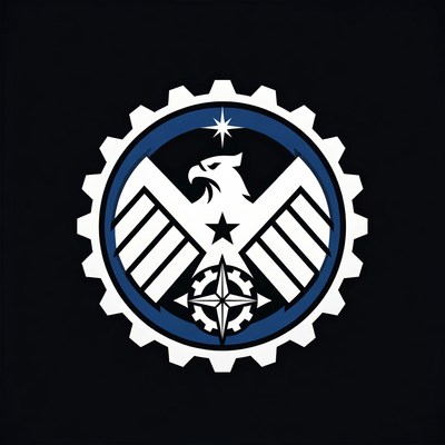 Eagle Gear Logo with Stars