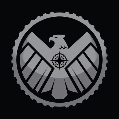 S.H.I.E.L.D. Eagle Logo with Compass